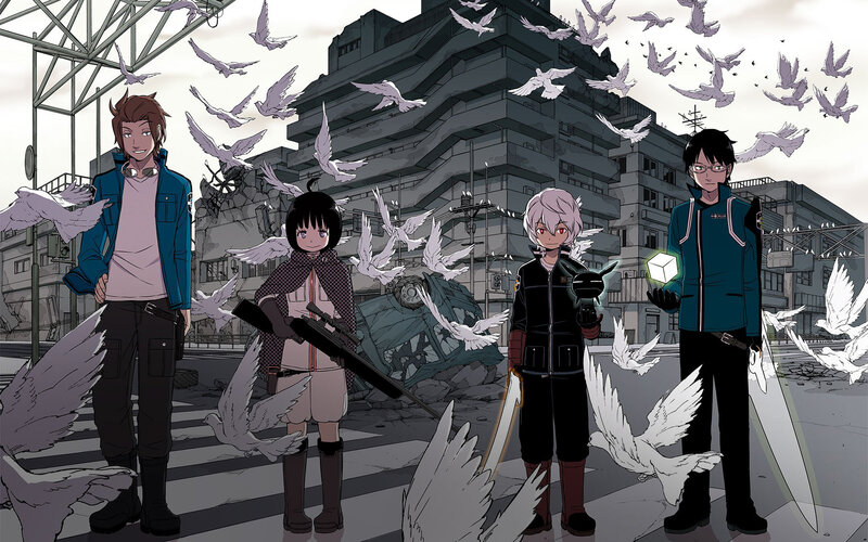 Four Characters in Ruined City
