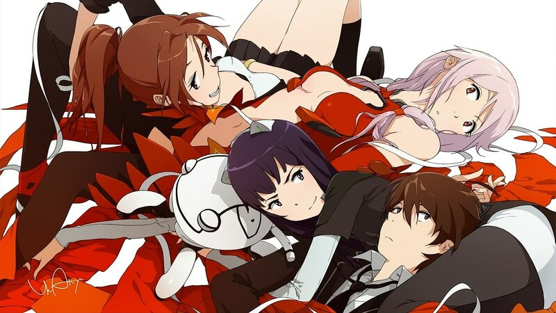 Four Characters Lying Down — Red