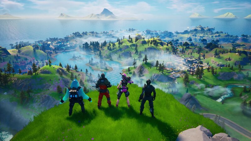 Four Characters on a Hill
