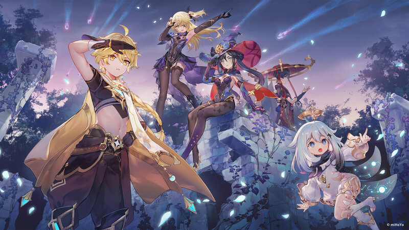 Four Characters on Ruins