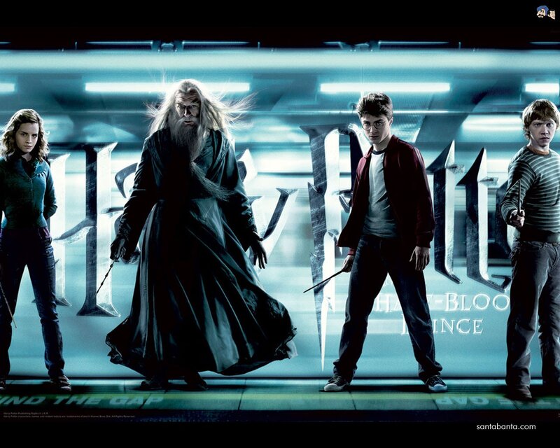 Four Characters Standing — Blue, Dramatic, Photograph, Wands, Long Hair