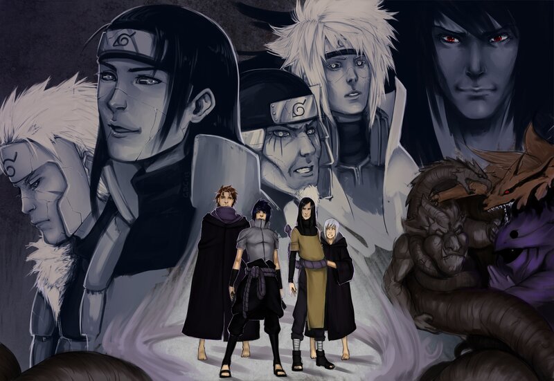 Four Characters Standing