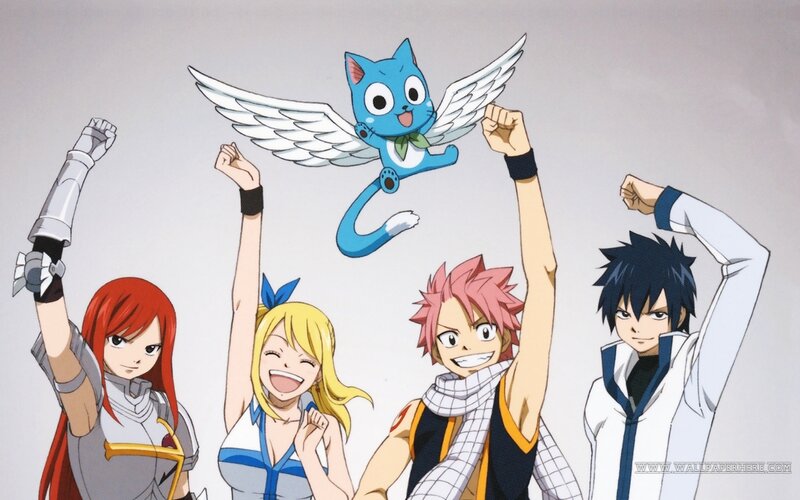 Four Characters with a Cat