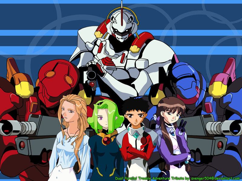 Four Characters with Mechs