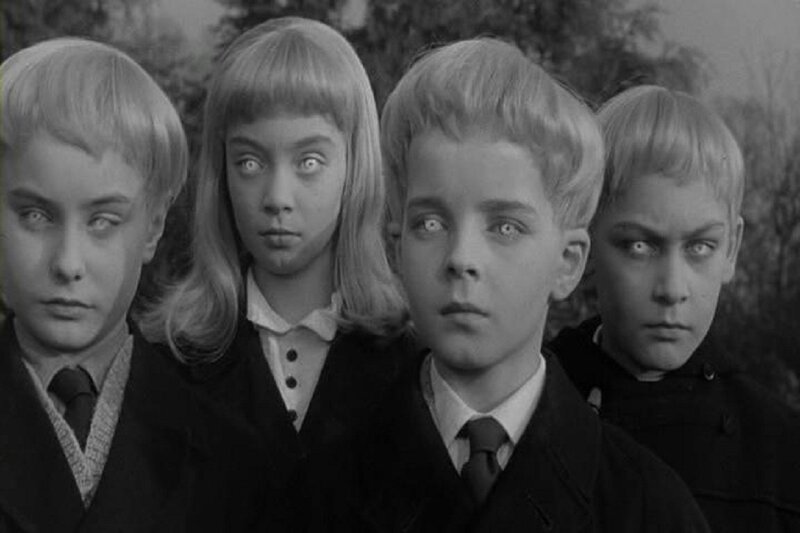 Four Children in Black and White