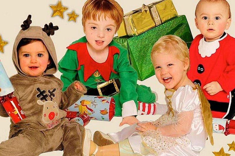 Four Children in Costumes