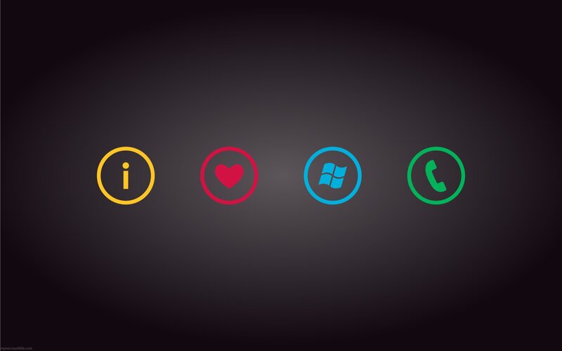 Four Circular Icons