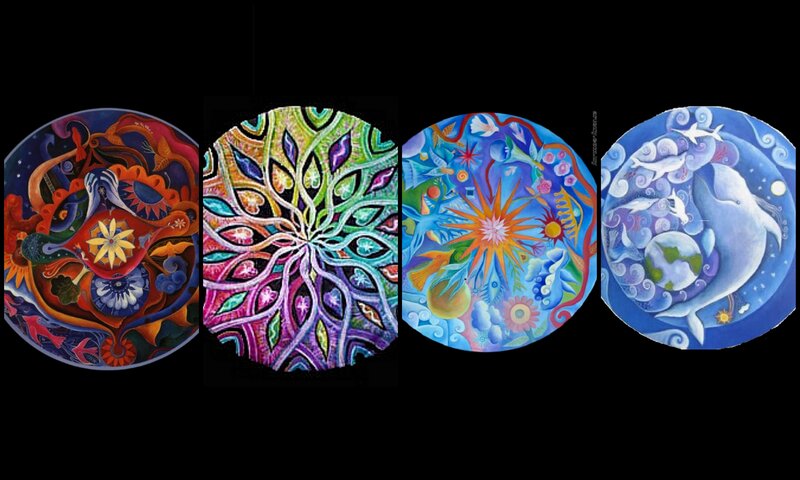 Four Circular Mandalas