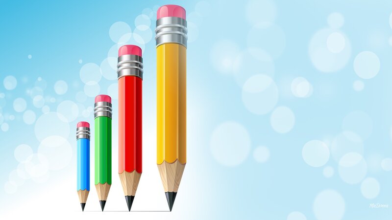 Four Colored Pencils