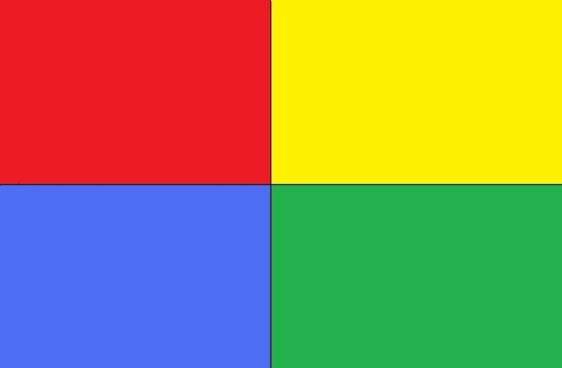 four colored squares