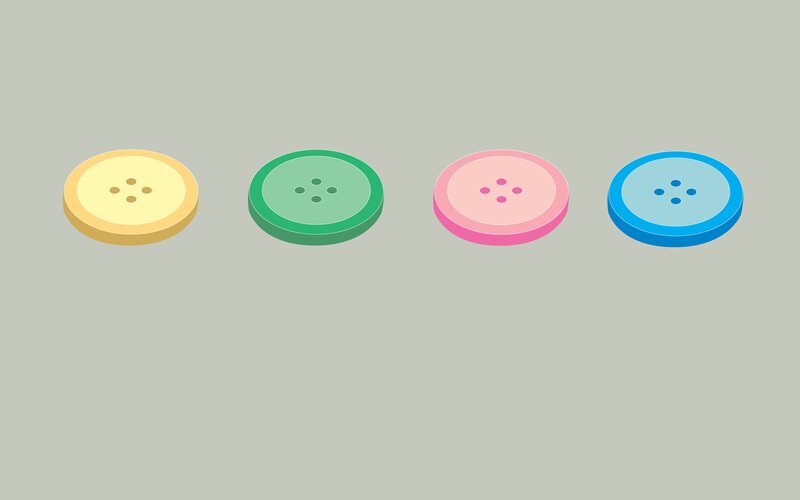 Four Colorful Buttons