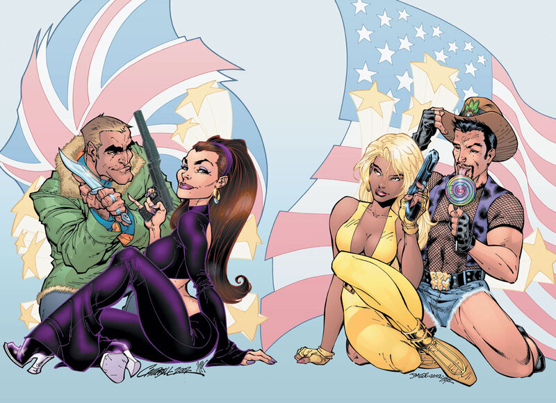 Four Comic Book Characters