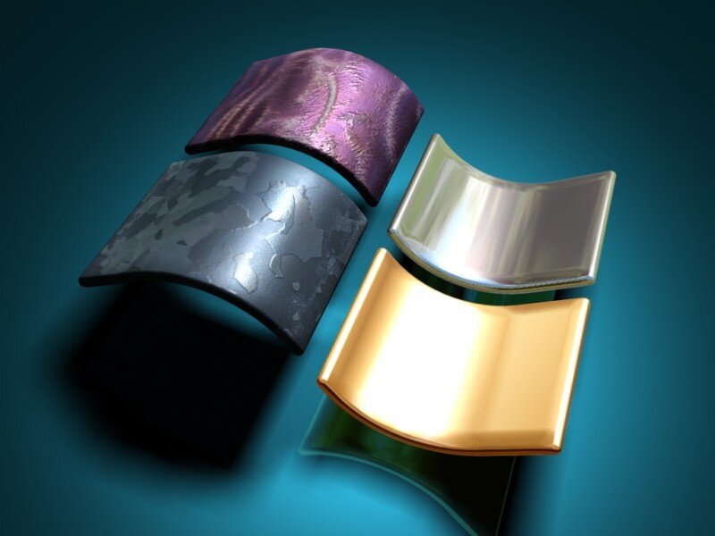 Four Curved Panels