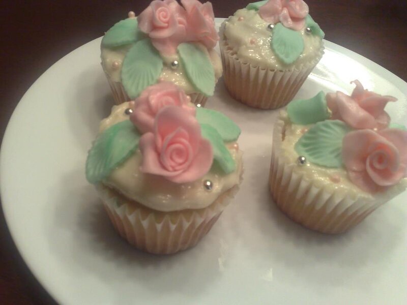 Four Decorated Cupcakes