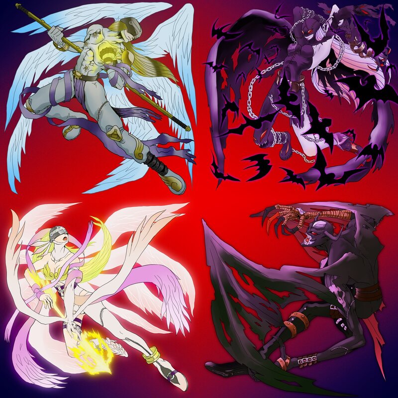 Four Digital Characters