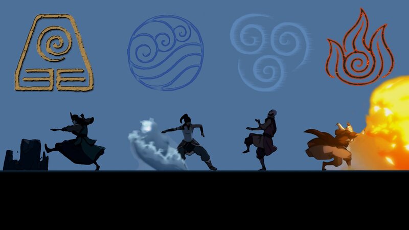 Four Elemental Benders