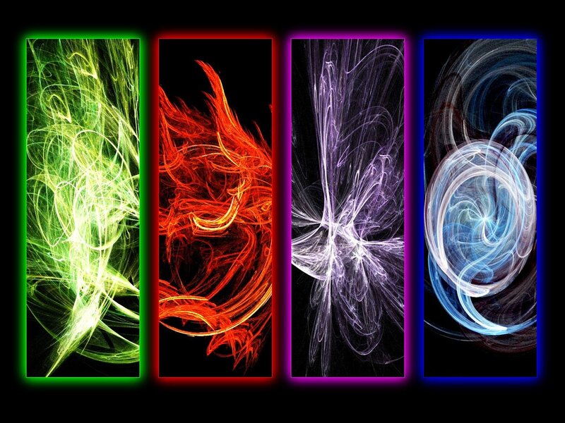 four elemental energy panels