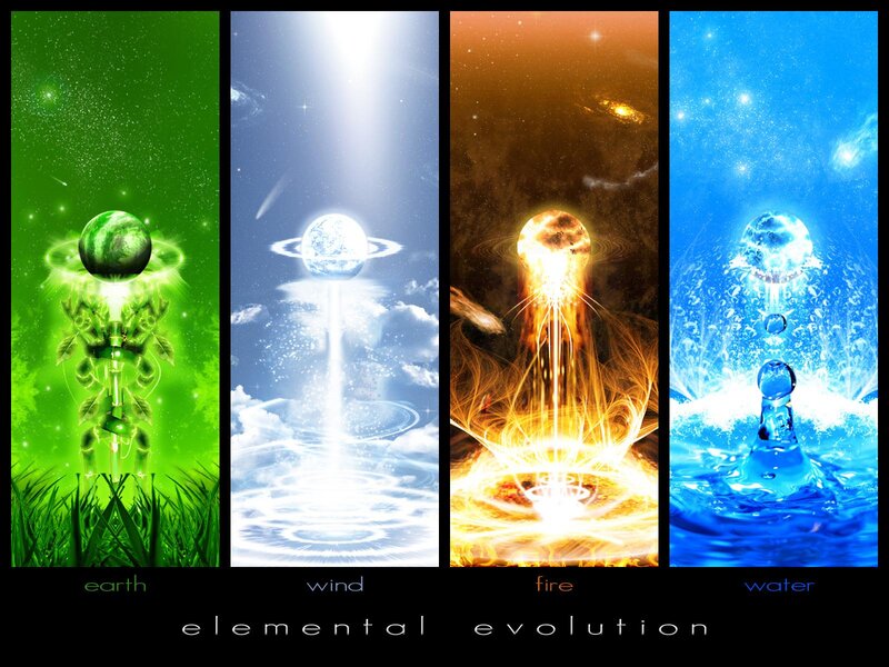 Four Elemental Spheres — Green, Dramatic