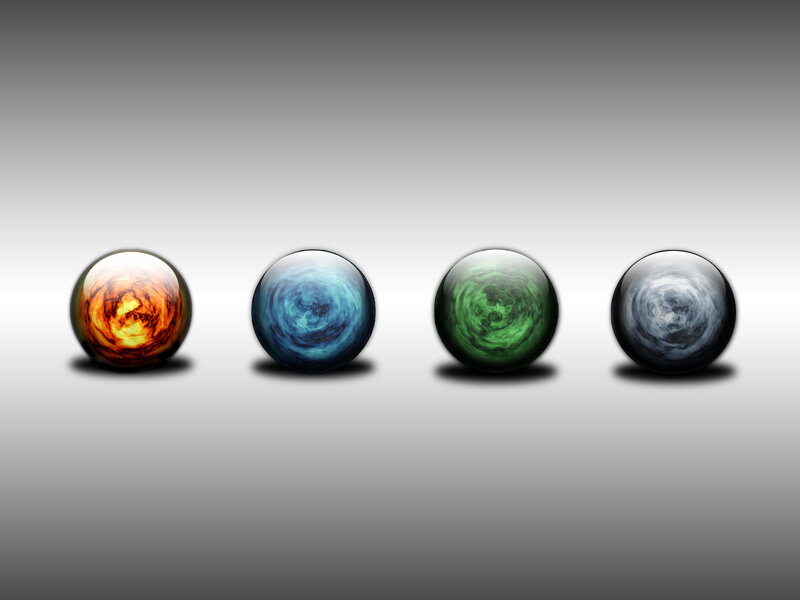 four elemental spheres