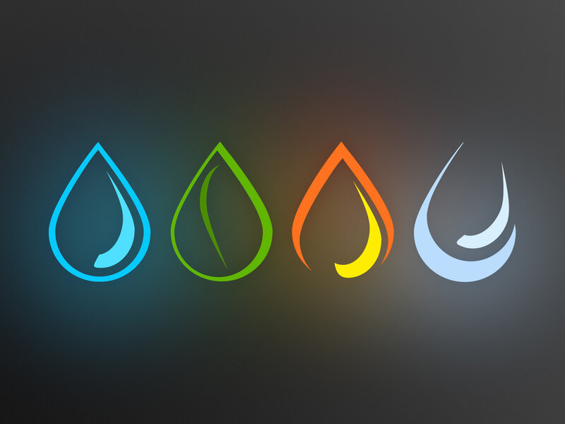 four elemental symbols