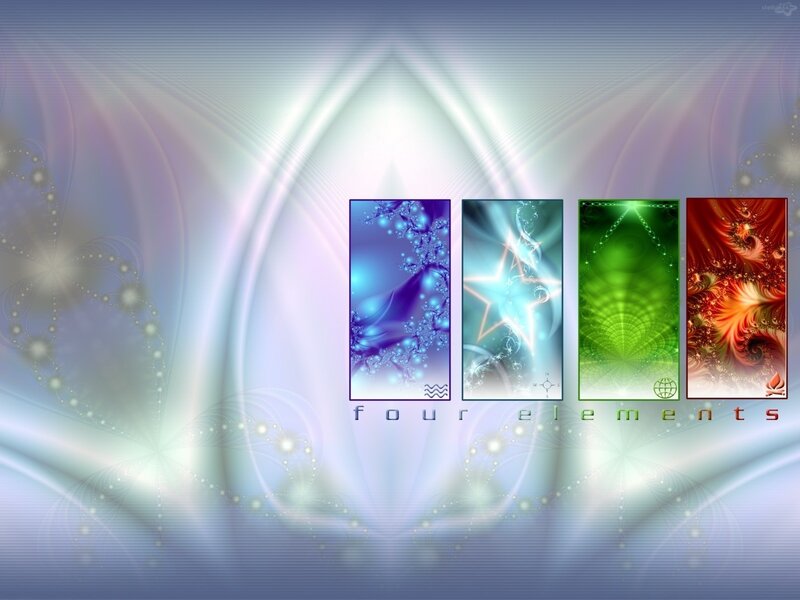 Four Elements Abstract Art