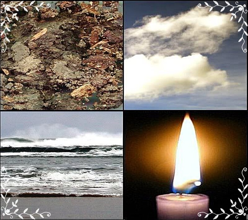 Four elements collage