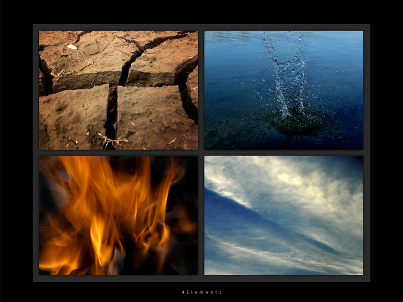 Four Elements Collage — Brown