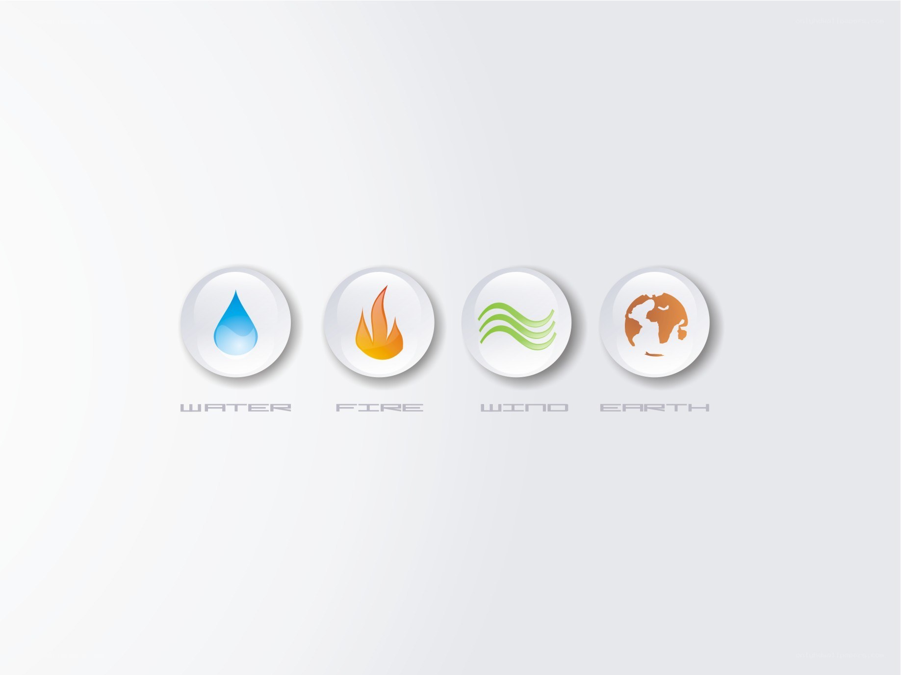 four elements icons