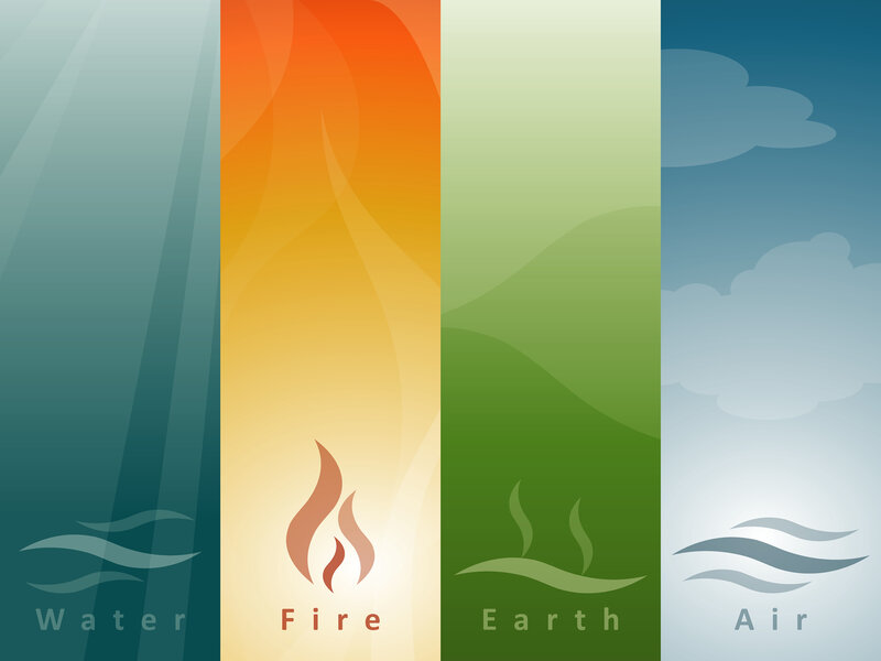 Four Elements Illustration — Green