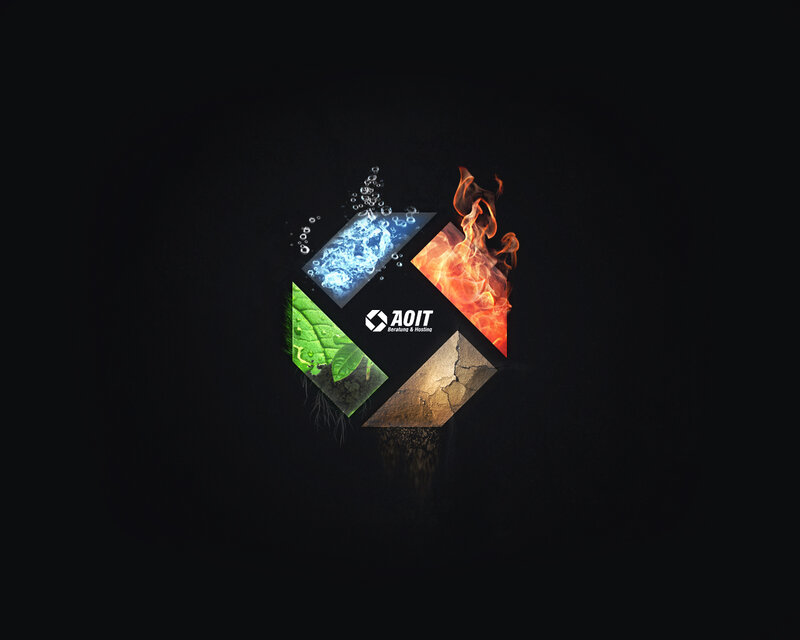 four elements logo design