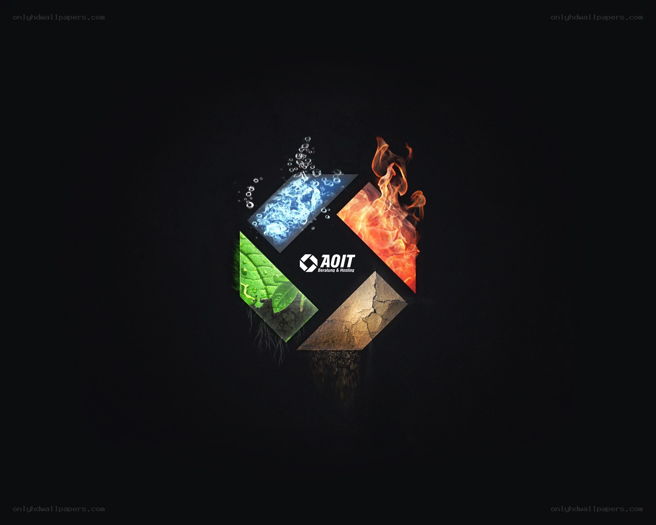 four elements logo design
