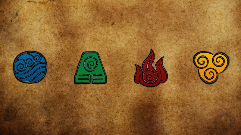 Four elements symbols