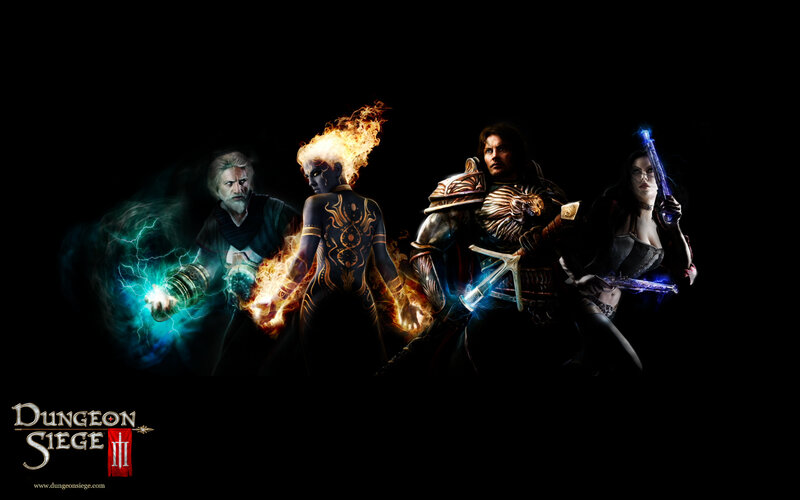 Four Fantasy Characters — Black