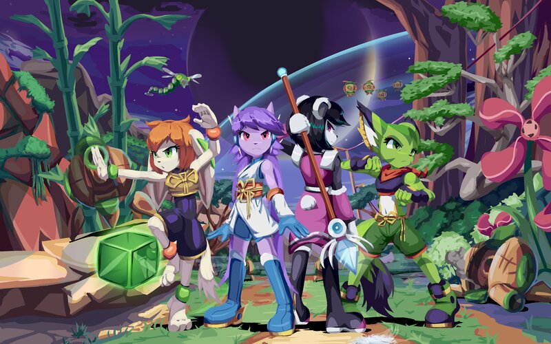 Four Fantasy Characters — Purple, Adventurous