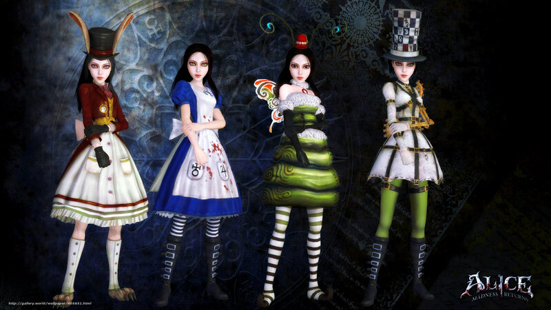 Four Female Characters — Black, Dark, 3d Render