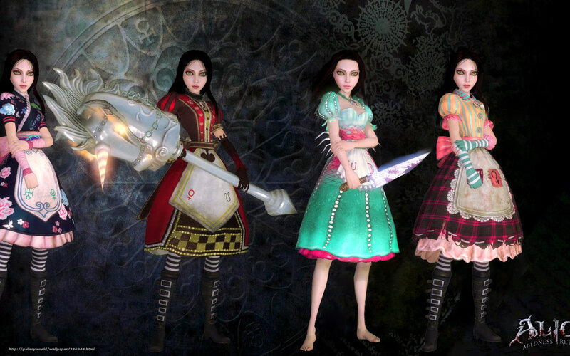 Four Female Characters — Black, Dark