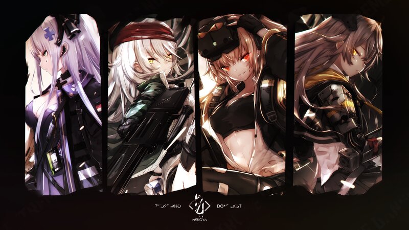 Four Female Characters — Black, Dramatic, Night