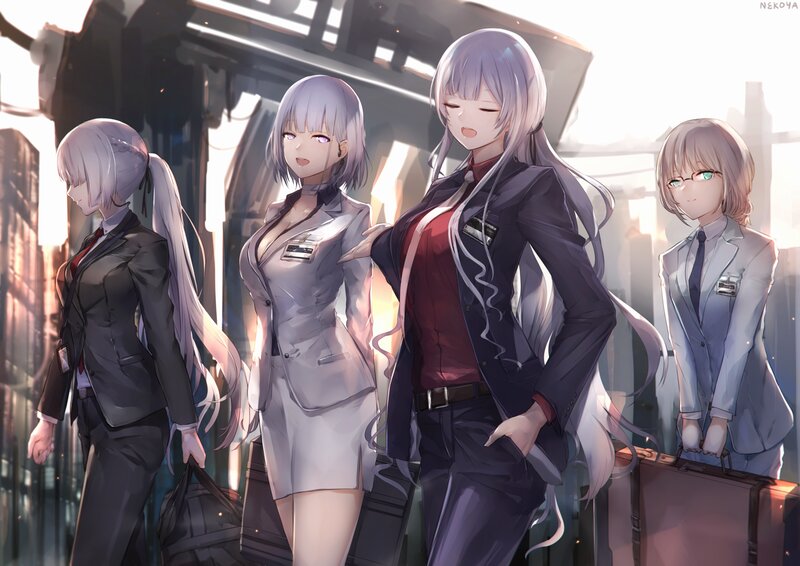 Four Female Characters — Gray, Dramatic