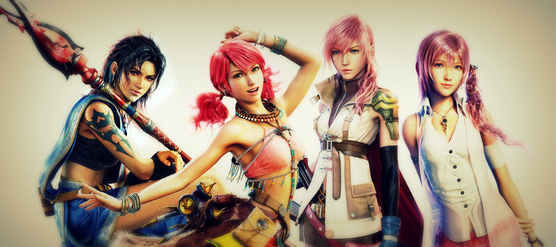 Four Female Characters — Pink, Dramatic