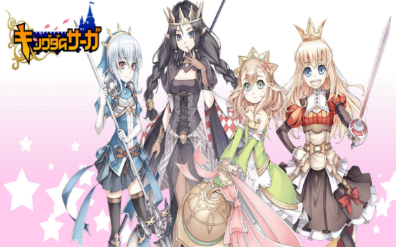 Four Female Characters — Pink, Playful, Anime