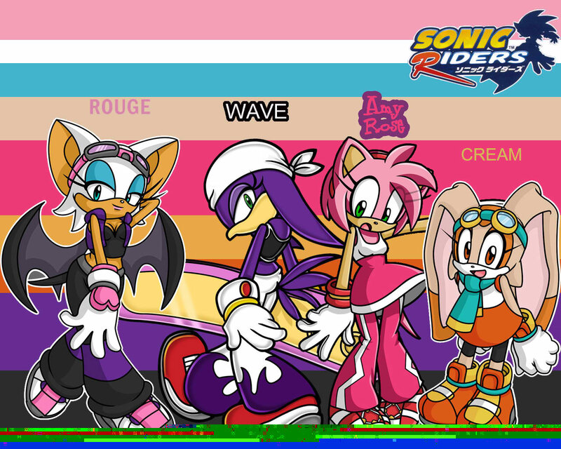 Four Female Characters — Pink, Playful