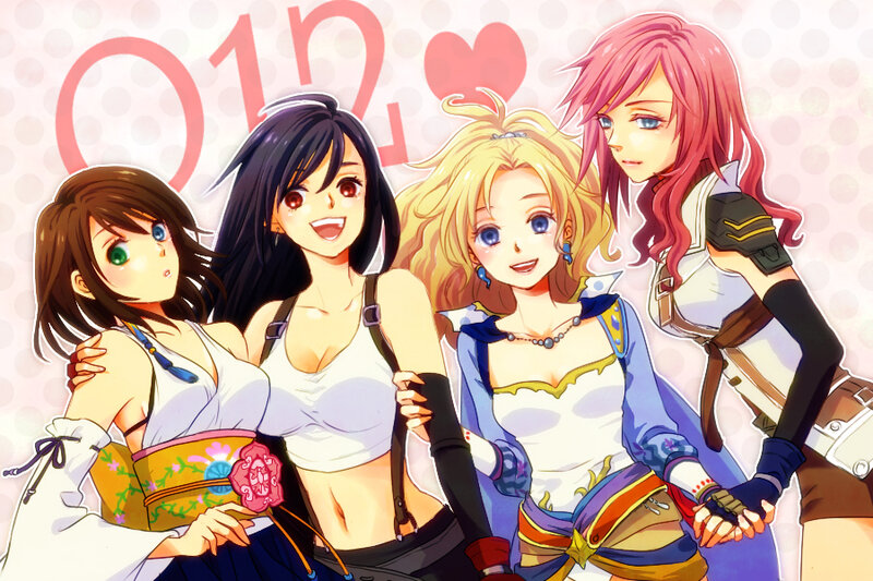 Four Female Characters — Pink