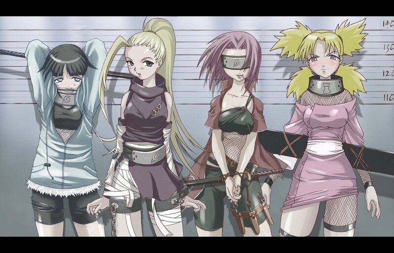 Four Female Characters — Purple, Serious