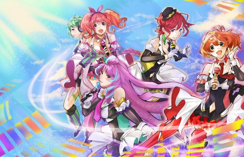 Four Female Characters Singing