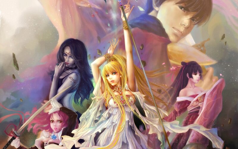 Four Female Characters — White, Dramatic