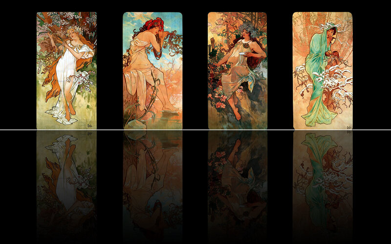 Four Female Figures in Art