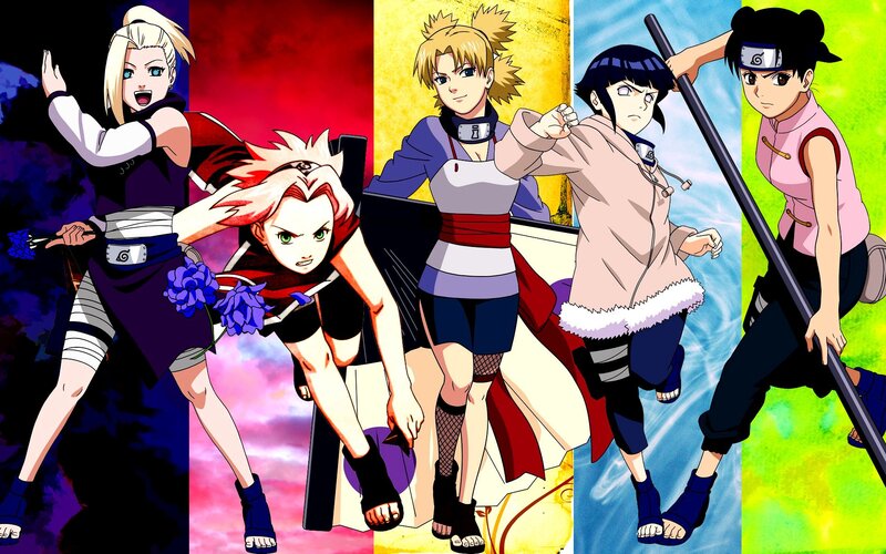 Four Female Ninja Characters