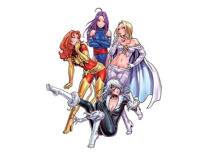 Four Female Superheroes