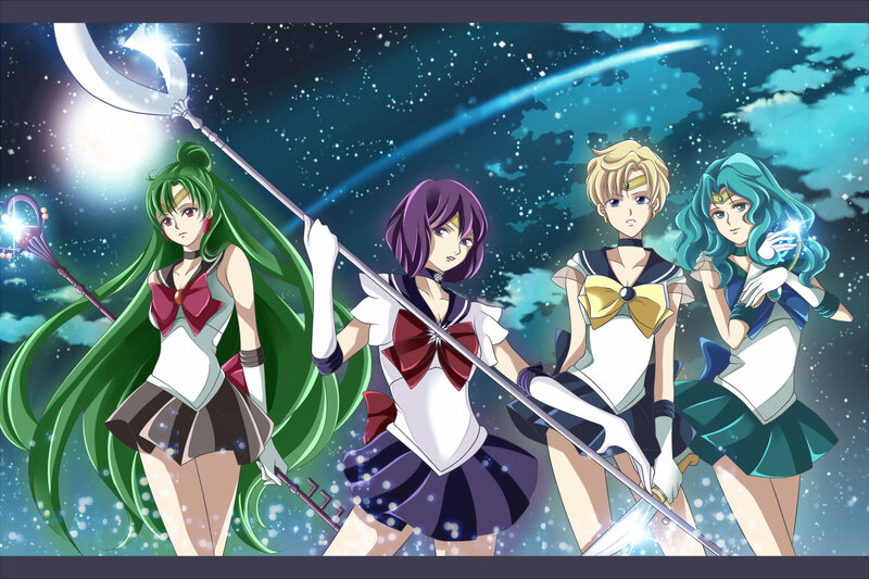 Four Female Warriors — Blue