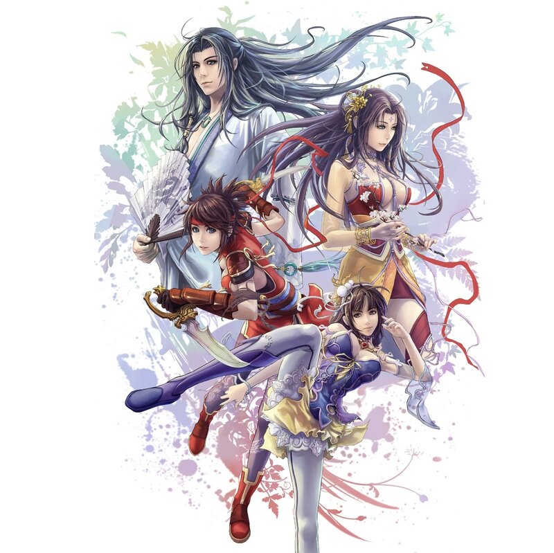 Four Female Warriors — Purple